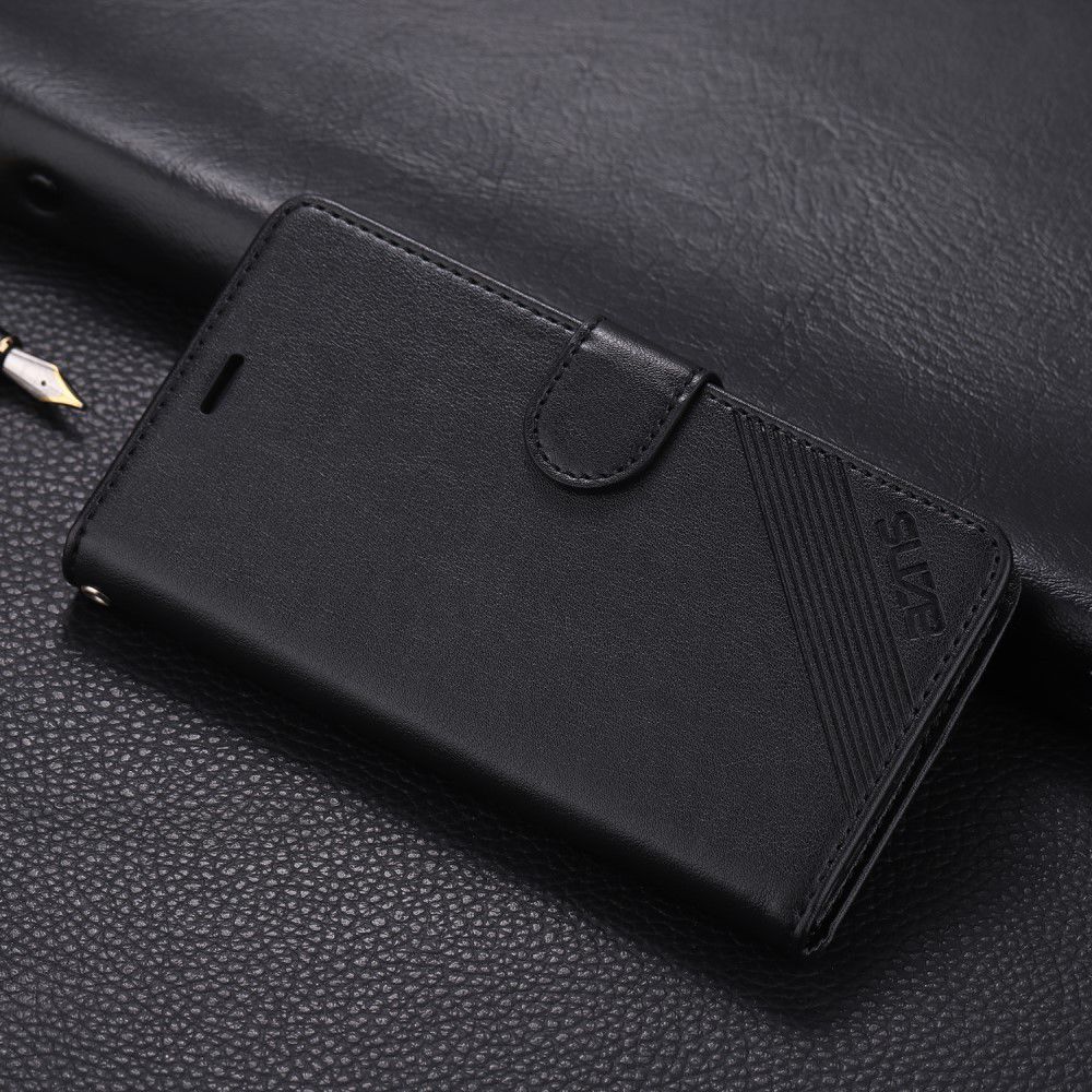 AZNS Xiaomi Redmi Go Portemonnee Stand Hoesje Zwart afbeelding 5