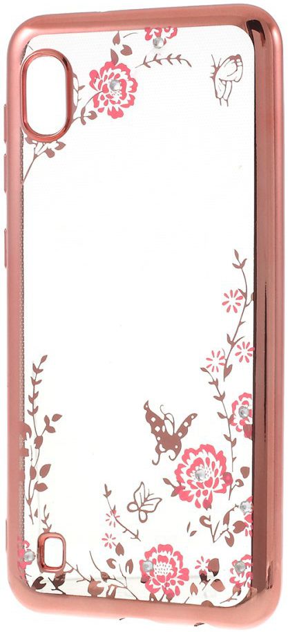 Transparante Samsung Galaxy A10 Hoesje met Bloem Print afbeelding 2
