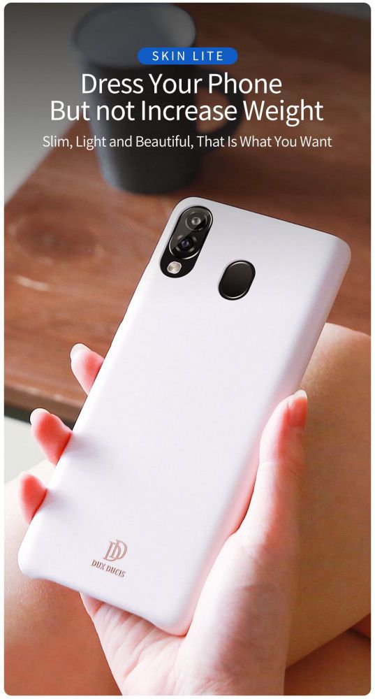 Dux Ducis Skin Lite Kunstleren Coating Hoesje Samsung Galaxy A40 Zwart afbeelding 10