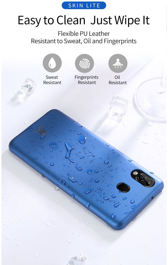Dux Ducis Skin Lite Kunstleren Coating Hoesje Samsung Galaxy A40 Zwart afbeelding 11