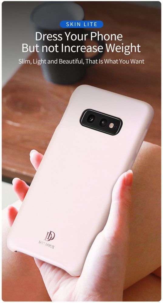 Dux Ducis Skin Lite Kunstleren Coating Hoesje Galaxy S10E Zwart afbeelding 10