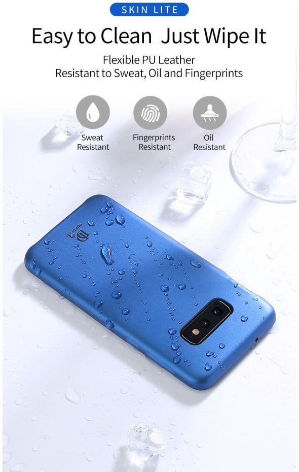 Dux Ducis Skin Lite Kunstleren Coating Hoesje Galaxy S10E Zwart afbeelding 11