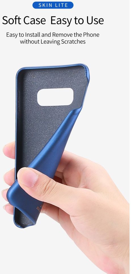 Dux Ducis Skin Lite Kunstleren Coating Hoesje Galaxy S10E Zwart afbeelding 16