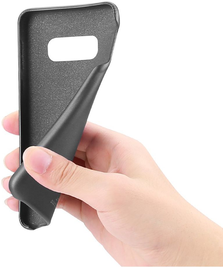 Dux Ducis Skin Lite Kunstleren Coating Hoesje Galaxy S10E Zwart afbeelding 4