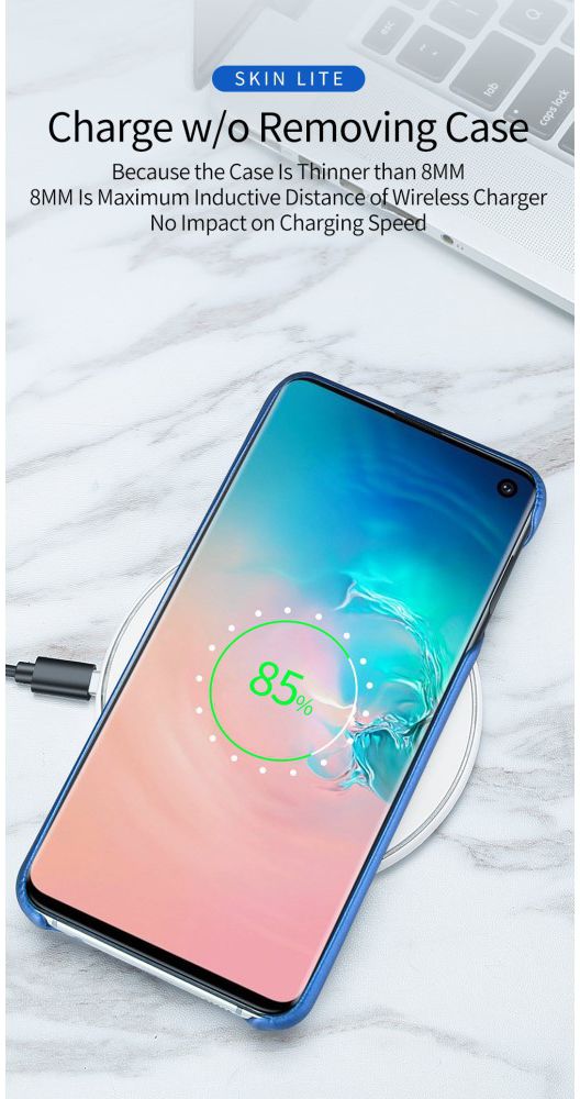 Dux Ducis Skin Lite Kunstleren Coating Hoesje Galaxy S10E Blauw afbeelding 17