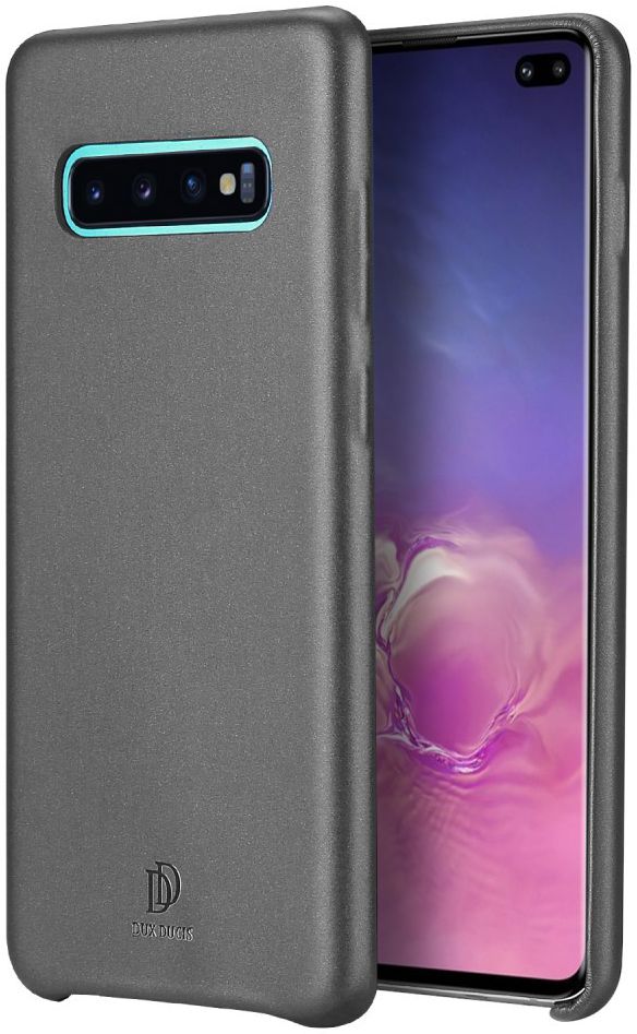 Dux Ducis Skin Lite Kunstleren Coating Hoesje Galaxy S10 Plus Zwart afbeelding 1