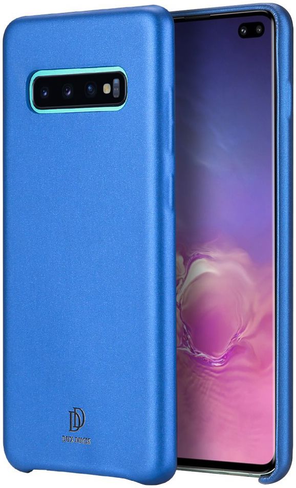 Dux Ducis Skin Lite Kunstleren Coating Hoesje Galaxy S10 Plus Blauw afbeelding 1