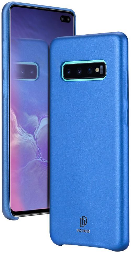 Dux Ducis Skin Lite Kunstleren Coating Hoesje Galaxy S10 Plus Blauw afbeelding 3