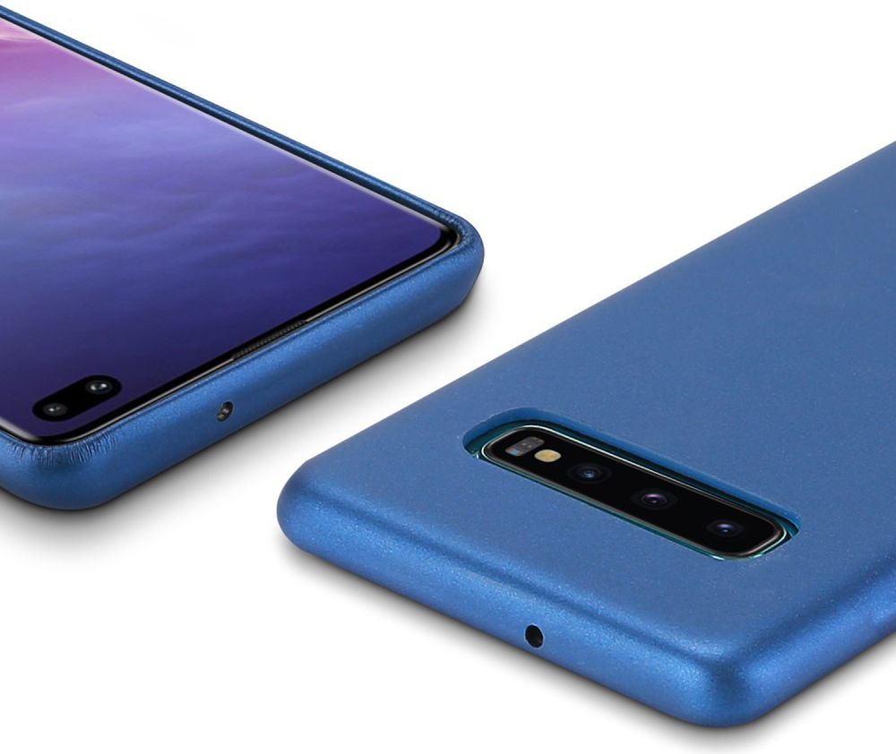 Dux Ducis Skin Lite Kunstleren Coating Hoesje Galaxy S10 Plus Blauw afbeelding 5