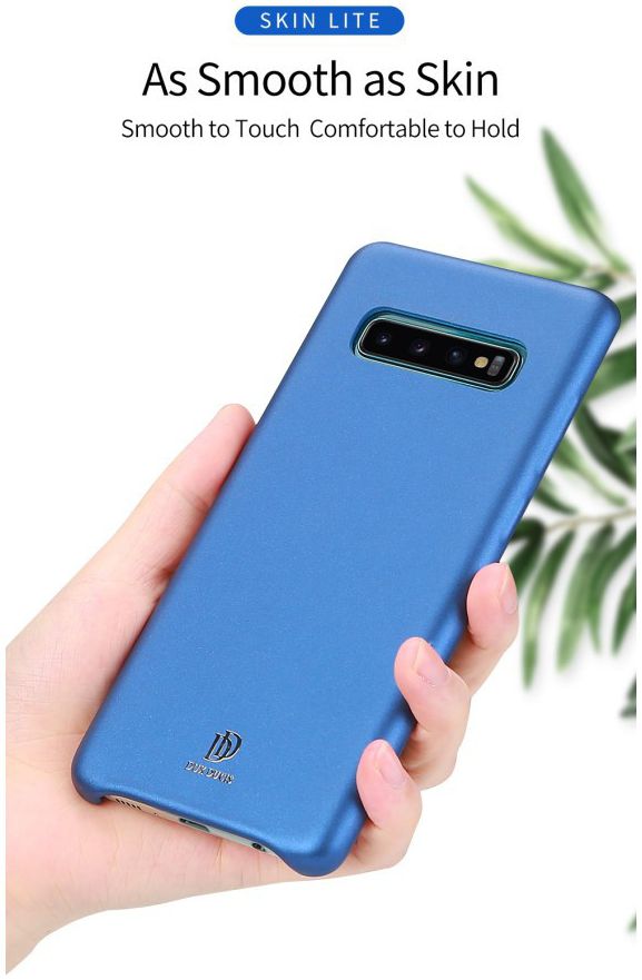 Dux Ducis Skin Lite Kunstleren Coating Hoesje Galaxy S10 Plus Blauw afbeelding 13