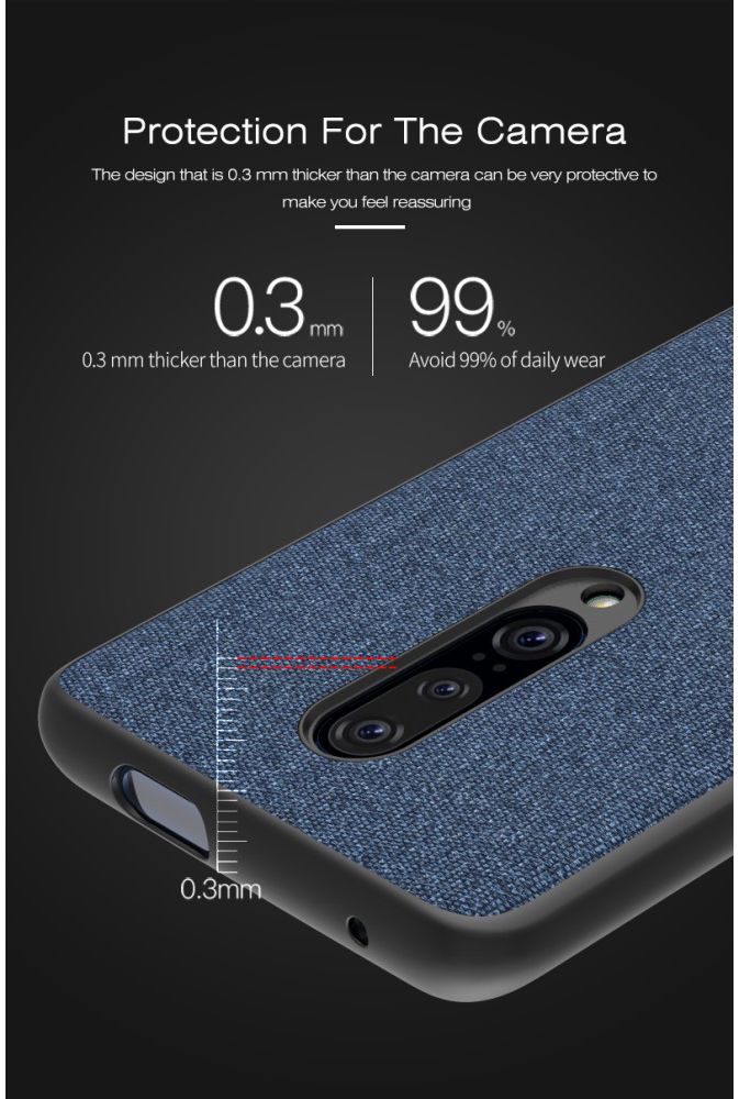 OnePlus 7 Pro Hoesje met Kunstleer Coating Zwart afbeelding 8