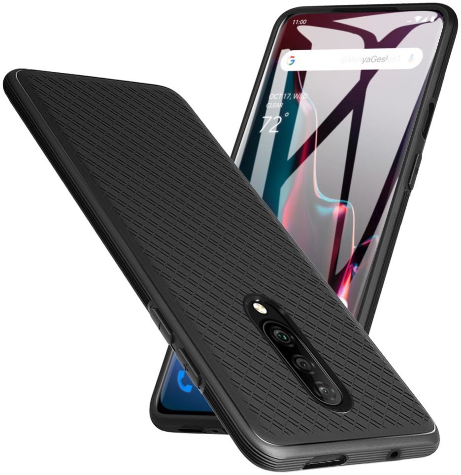 OnePlus 7 Pro Robuust TPU Hoesje Zwart afbeelding 1