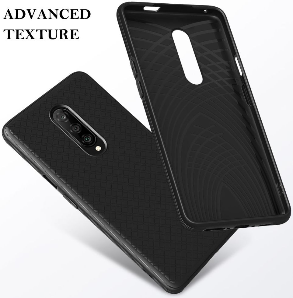 OnePlus 7 Pro Robuust TPU Hoesje Zwart afbeelding 4