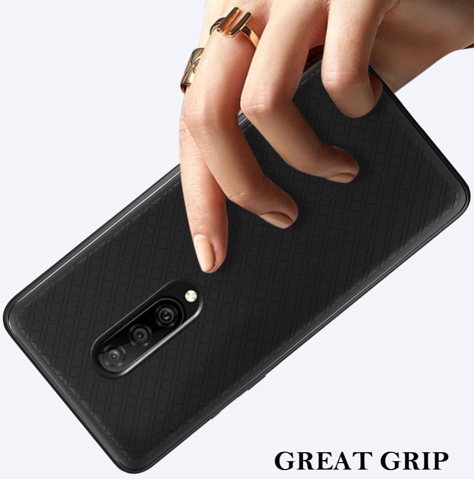 OnePlus 7 Pro Robuust TPU Hoesje Zwart afbeelding 9