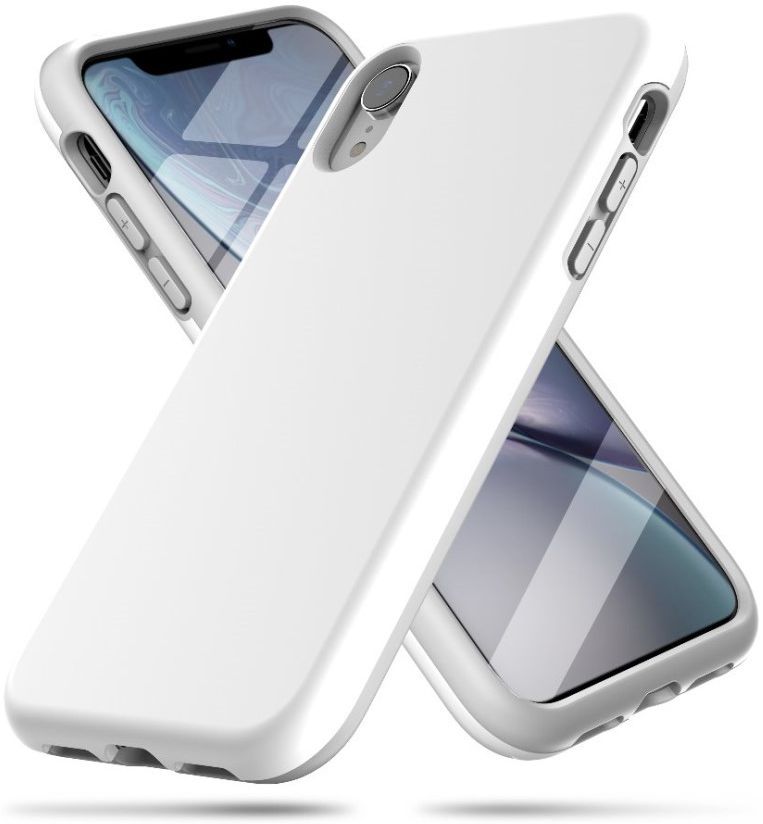 Apple iPhone XR Spatbestendig Hybride Hoesje Wit afbeelding 1