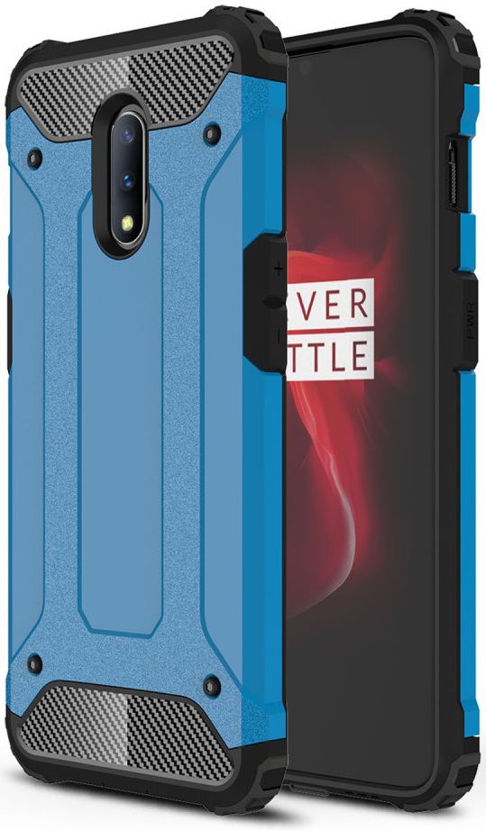 OnePlus 7 Hybride Hoesje Blauw afbeelding 1