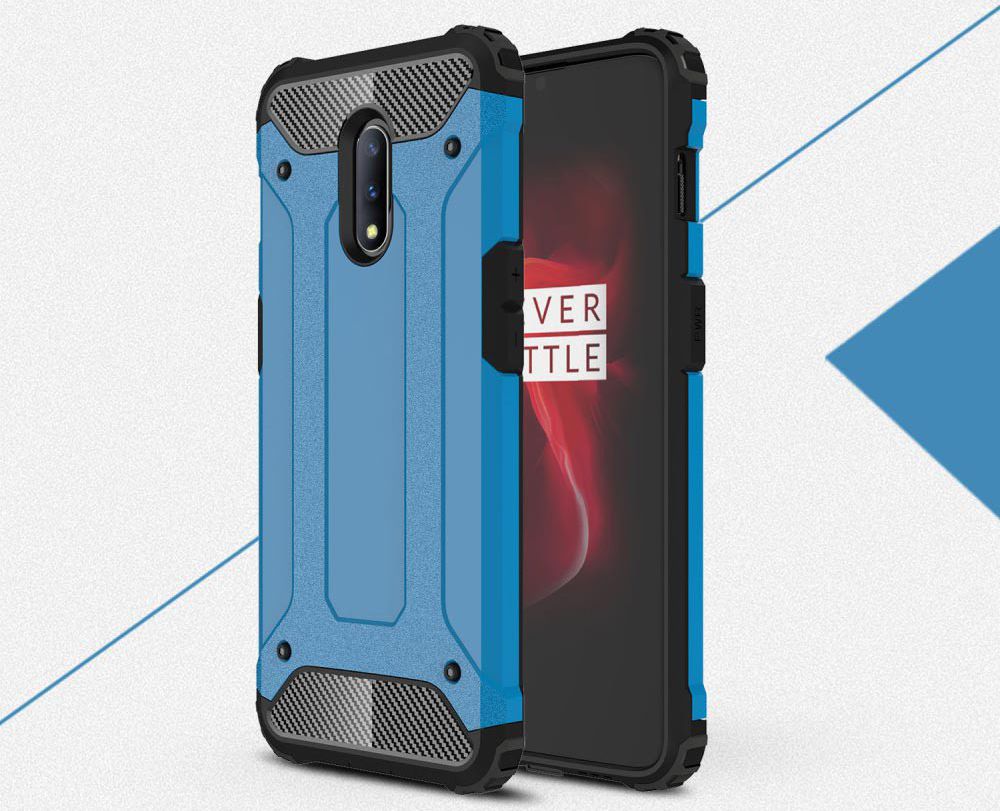 OnePlus 7 Hybride Hoesje Blauw afbeelding 2