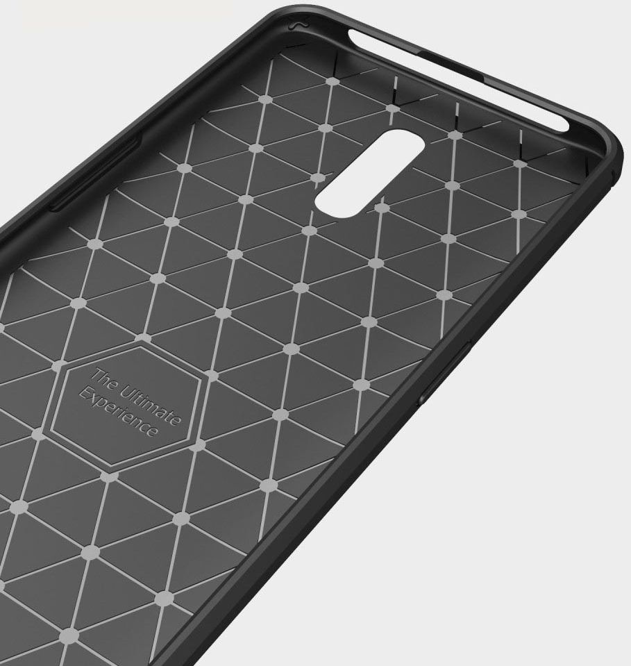 Oppo Reno Geborsteld TPU Hoesje Zwart afbeelding 8