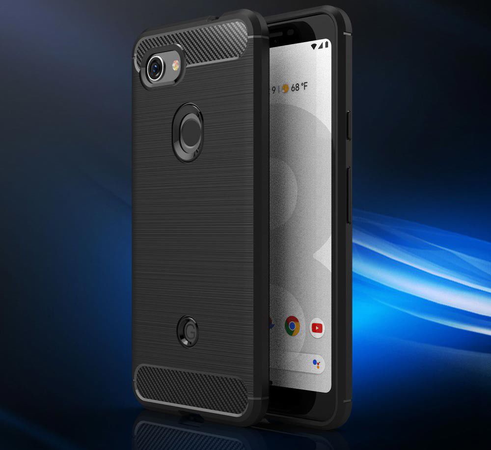 Google Pixel 3A Geborsteld TPU Hoesje Grijs afbeelding 6