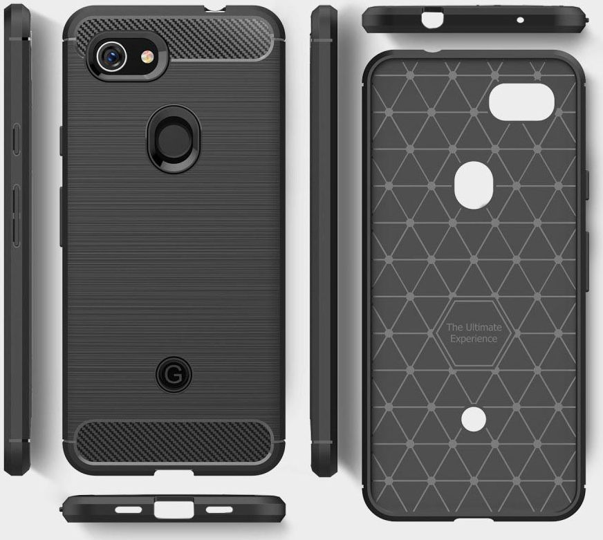 Google Pixel 3A Geborsteld TPU Hoesje Grijs afbeelding 10
