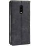 OnePlus 7 Vintage Portemonnee Hoesje Zwart
