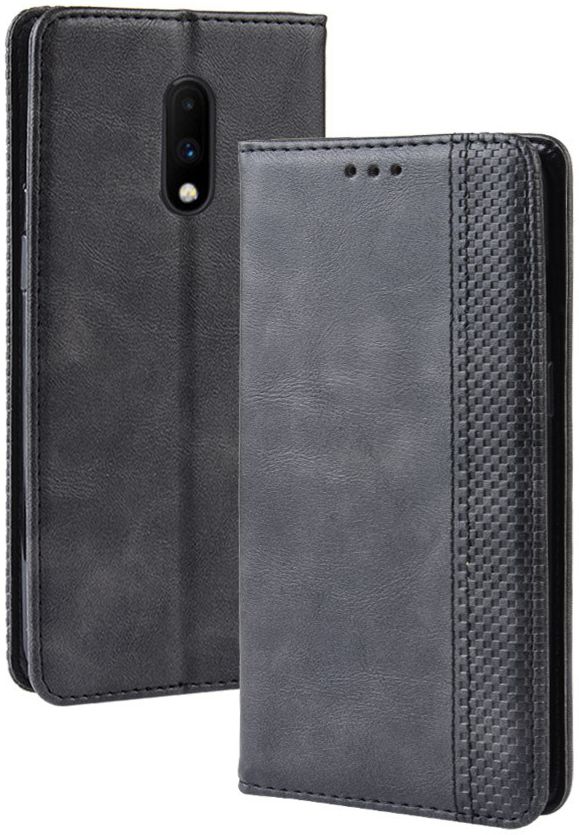 OnePlus 7 Vintage Portemonnee Hoesje Zwart afbeelding 7