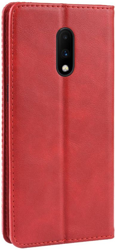 OnePlus 7 Vintage Portemonnee Hoesje Rood afbeelding 5