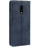 OnePlus 7 Vintage Portemonnee Hoesje Blauw