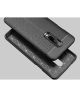 OnePlus 7 Pro Hoesje TPU met Leren Textuur Zwart