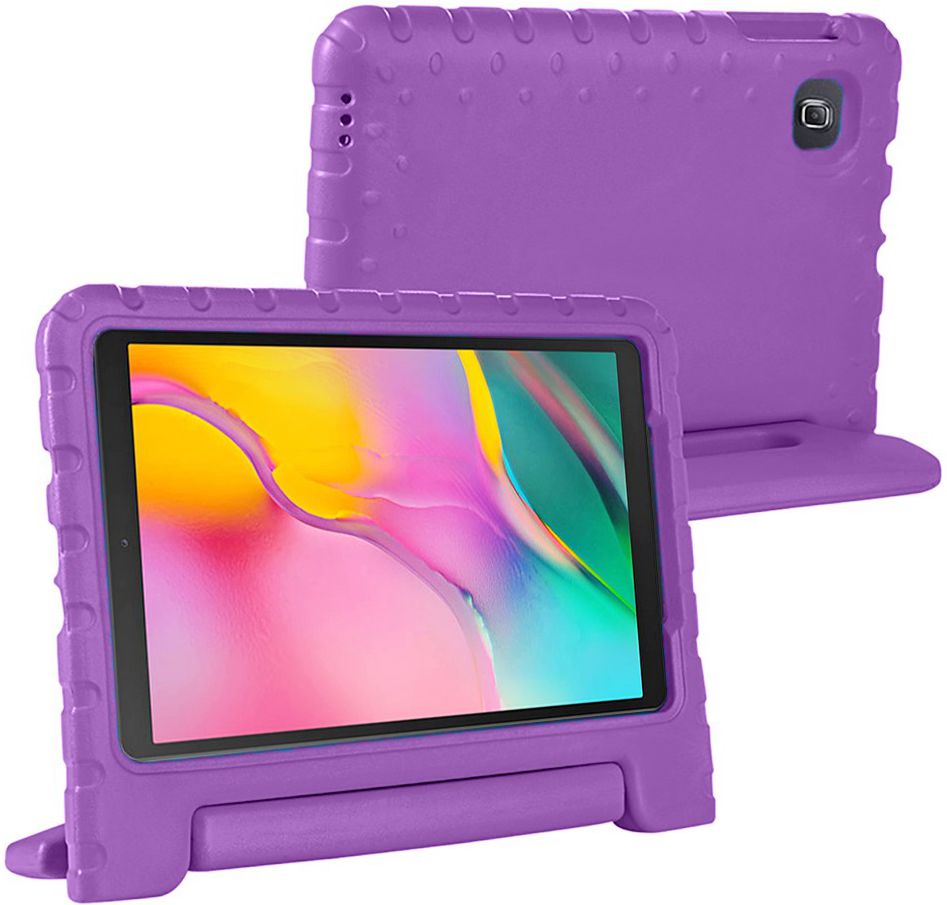 Samsung Galaxy Tab A 10.1 (2019) Kinder Tablethoes met Handvat Paars afbeelding 2