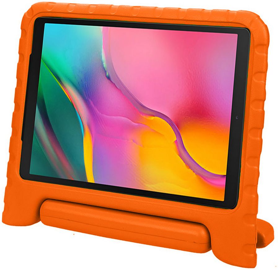 Samsung Galaxy Tab A 10.1 (2019) Kinder Tablethoes met Handvat Oranje afbeelding 1