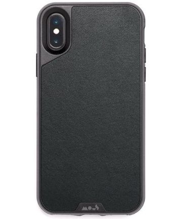MOUS Limitless 2.0 Apple iPhone XS Max Hoesje Black Leather Hoesjes