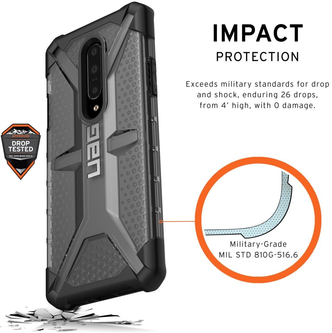 UAG Plasma Hoesje OnePlus 7 Pro Ash afbeelding 4
