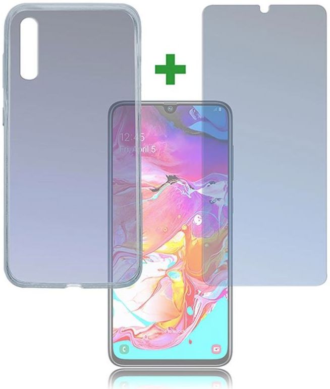 4smarts 360° Protection Limited Cover Samsung Galaxy A70 Transparant afbeelding 1