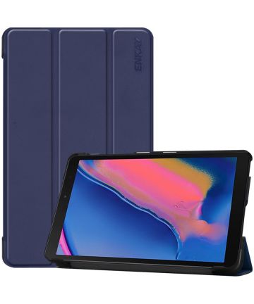 Samsung Galaxy Tab A 8 (2019) Tri-Fold Hoesje Donker Blauw Hoesjes