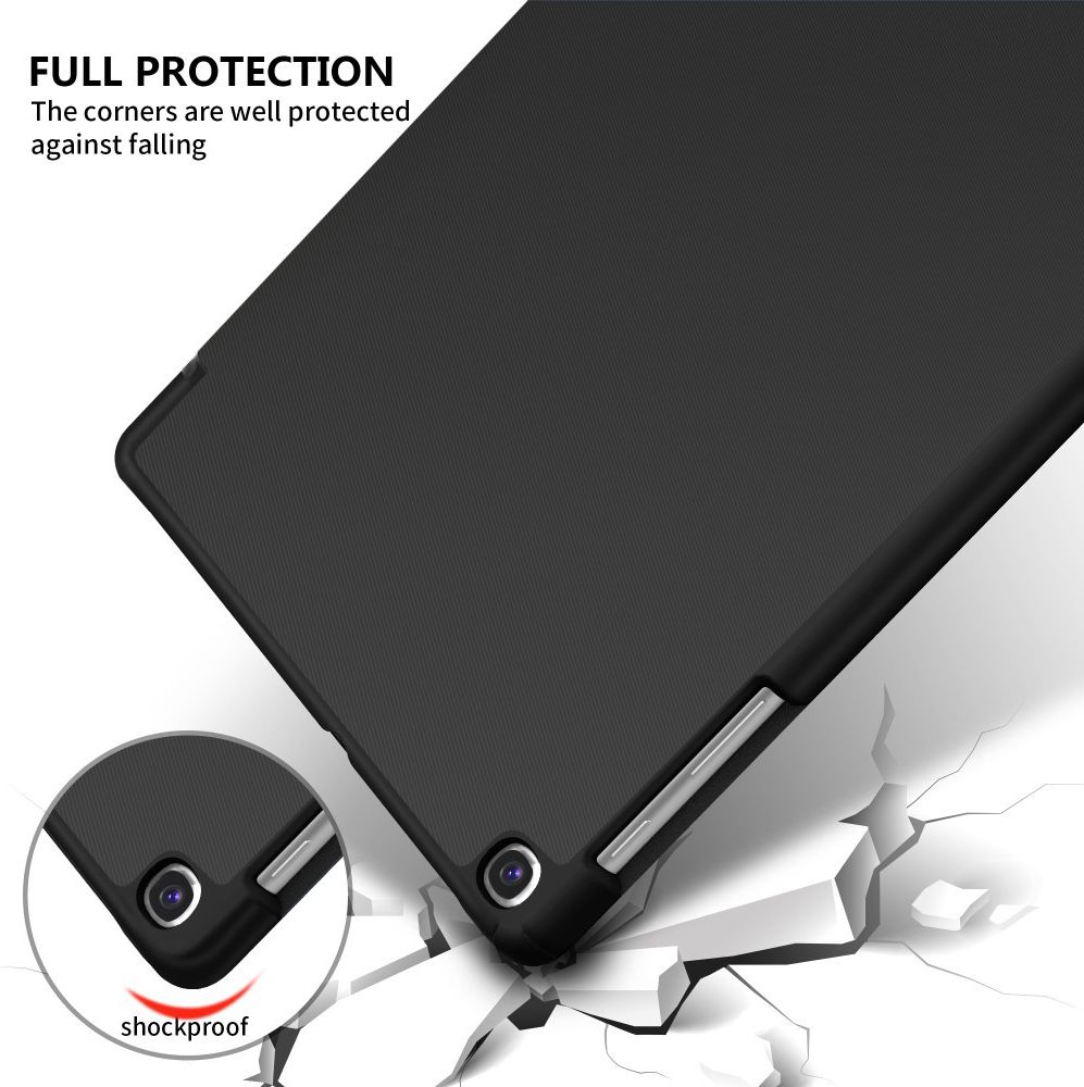 Samsung Galaxy Tab S5e Tri-Fold Hoesje Zwart afbeelding 2