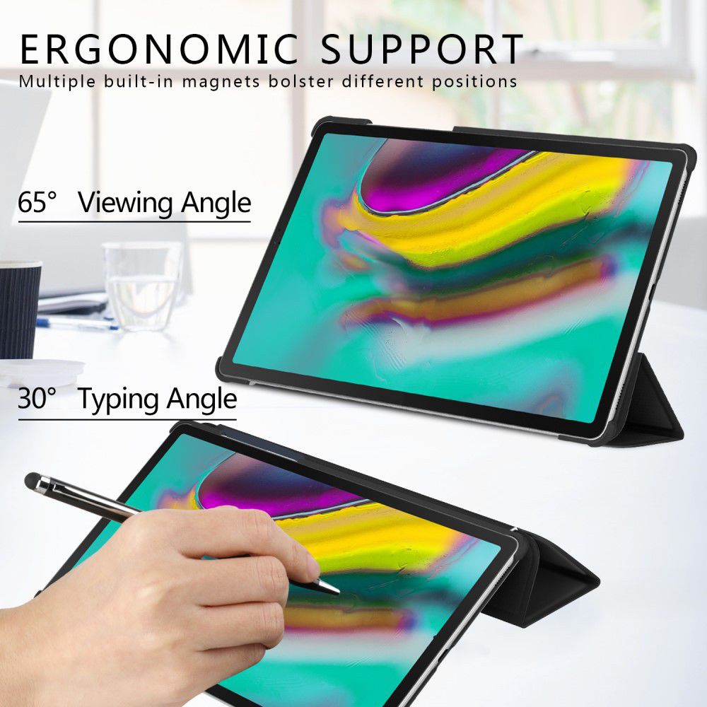 Samsung Galaxy Tab S5e Tri-Fold Hoesje Zwart afbeelding 6