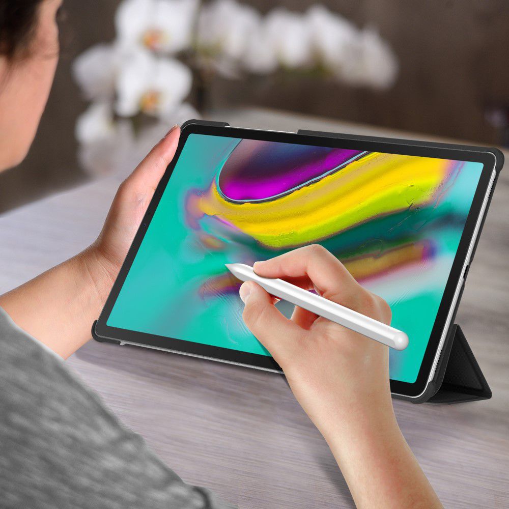 Samsung Galaxy Tab S5e Tri-Fold Hoesje Zwart afbeelding 7