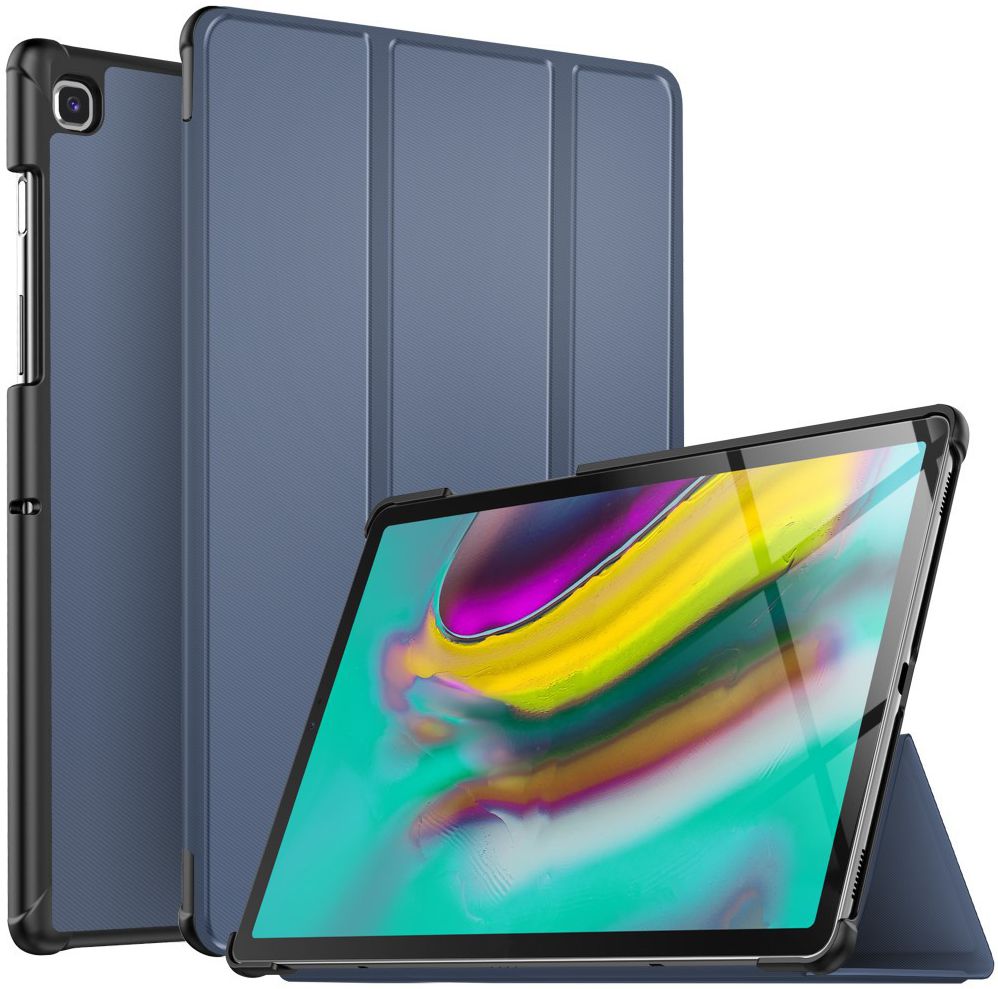 Samsung Galaxy Tab S5e Tri-Fold Hoesje Blauw afbeelding 1