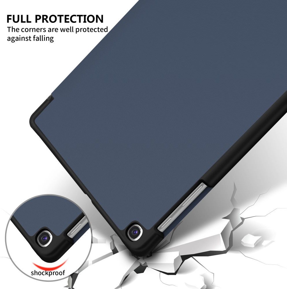 Samsung Galaxy Tab S5e Tri-Fold Hoesje Blauw afbeelding 2