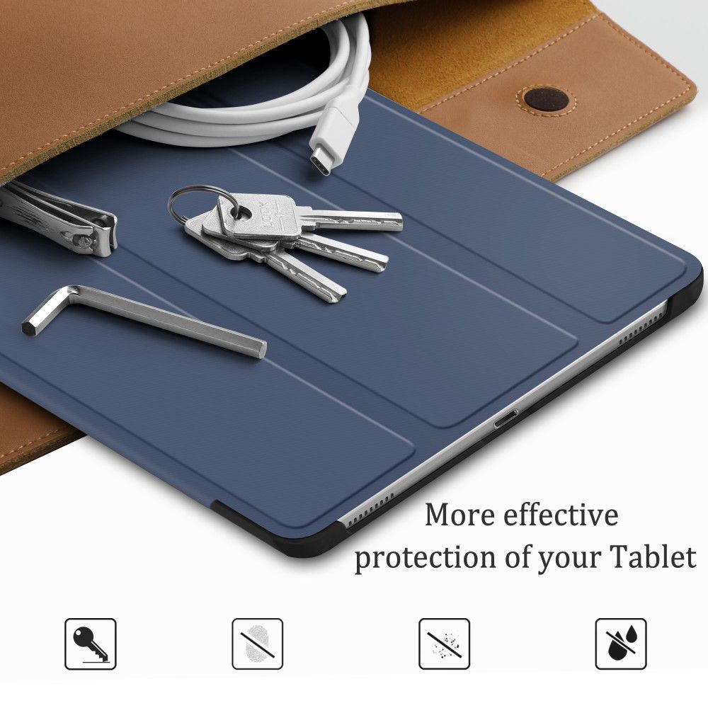 Samsung Galaxy Tab S5e Tri-Fold Hoesje Blauw afbeelding 4