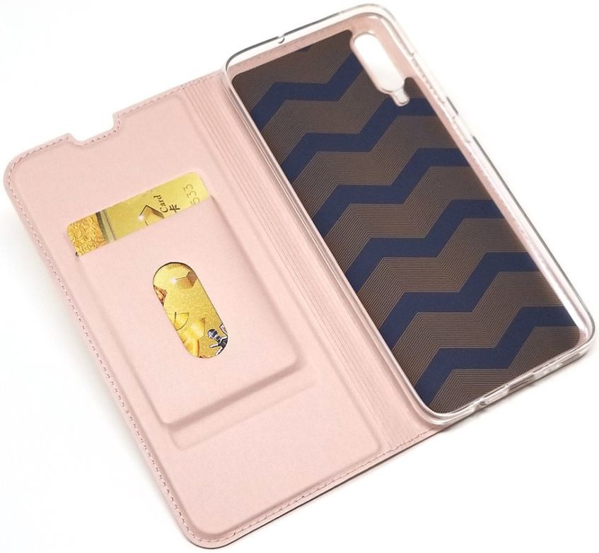 Samsung Galaxy A70 Stijlvol Portemonnee Hoesje Roze Goud afbeelding 2