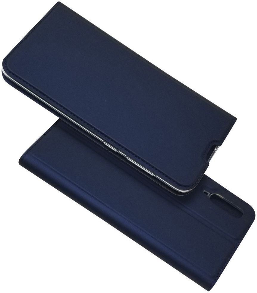 Samsung Galaxy A70 Stijlvol Portemonnee Hoesje Blauw afbeelding 5