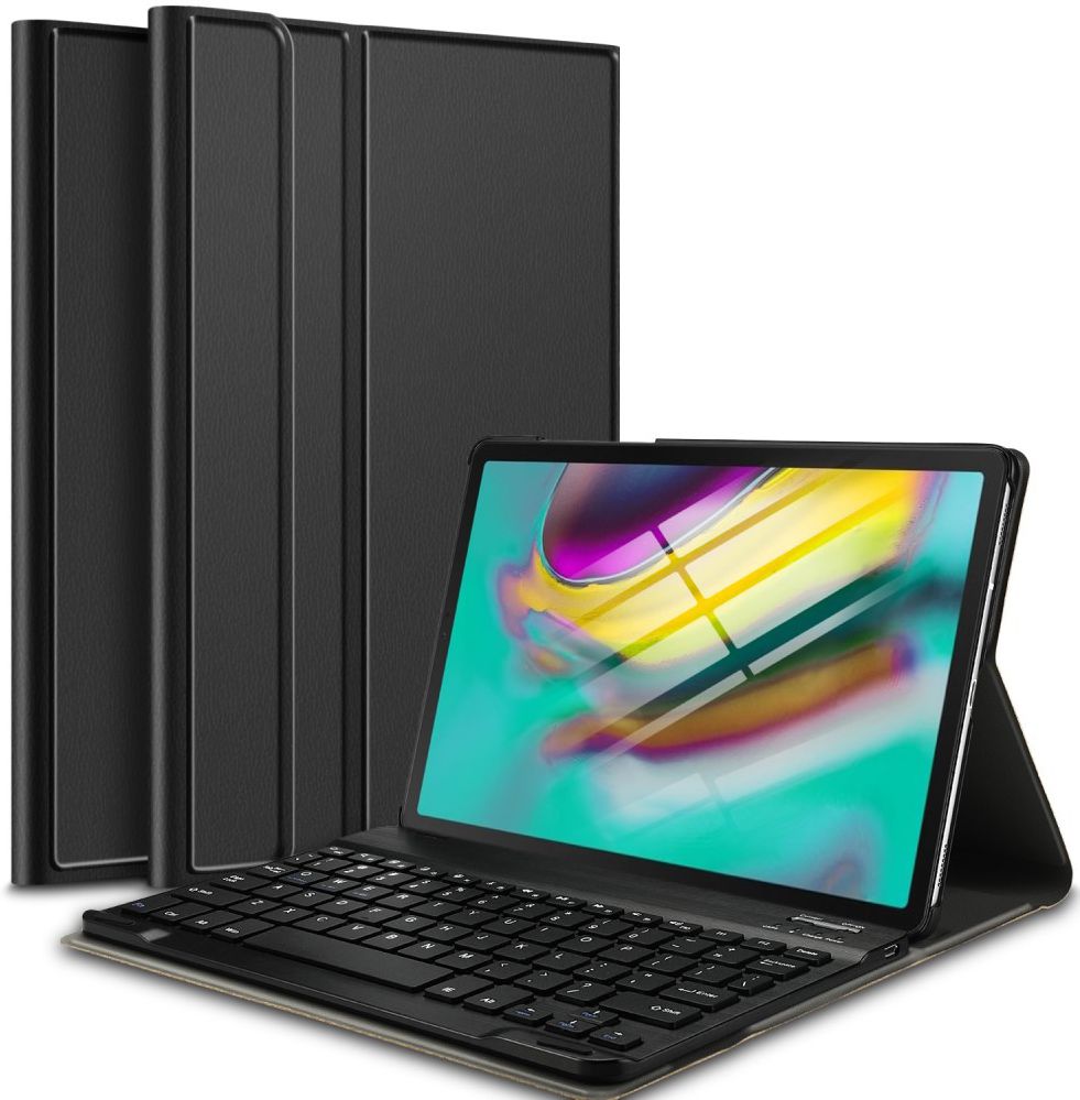 Samsung Galaxy Tab S5e Hoes met Verstelbaar Toetsenbord Zwart afbeelding 1