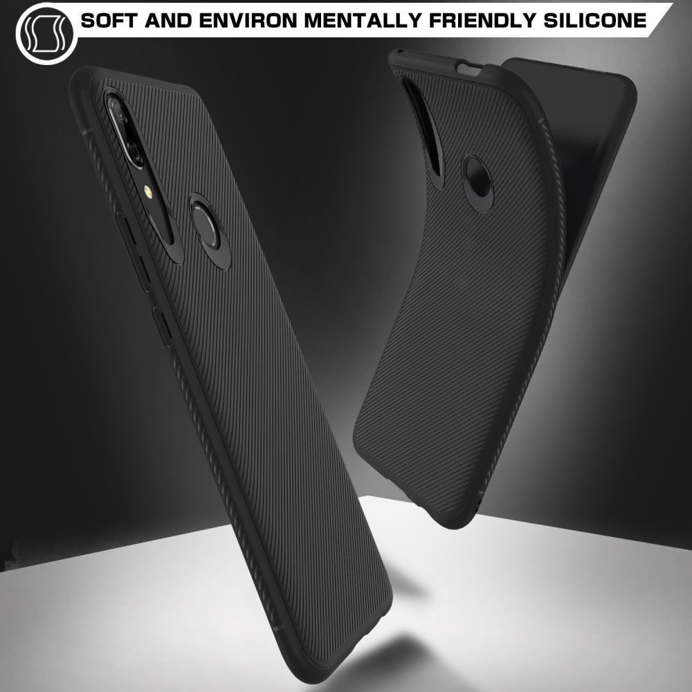 Huawei P Smart Z Twill Slim Texture Back Cover Zwart afbeelding 5