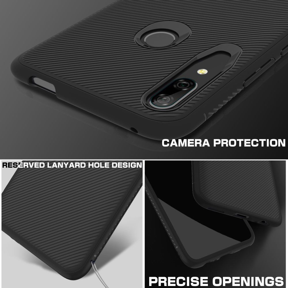 Huawei P Smart Z Twill Slim Texture Back Cover Zwart afbeelding 6