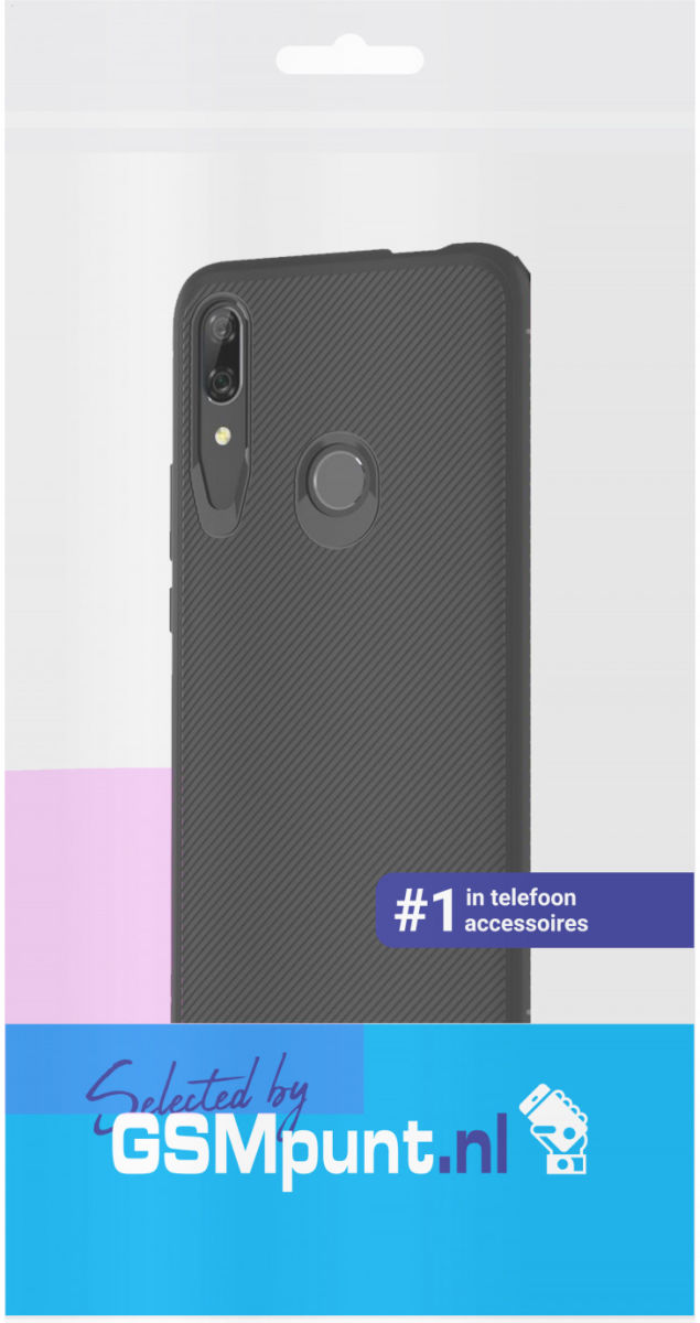 Huawei P Smart Z Twill Slim Texture Back Cover Zwart afbeelding 2