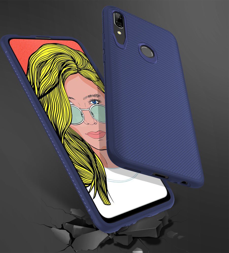 Huawei P Smart Z Twill Slim Texture Back Cover Blauw afbeelding 5