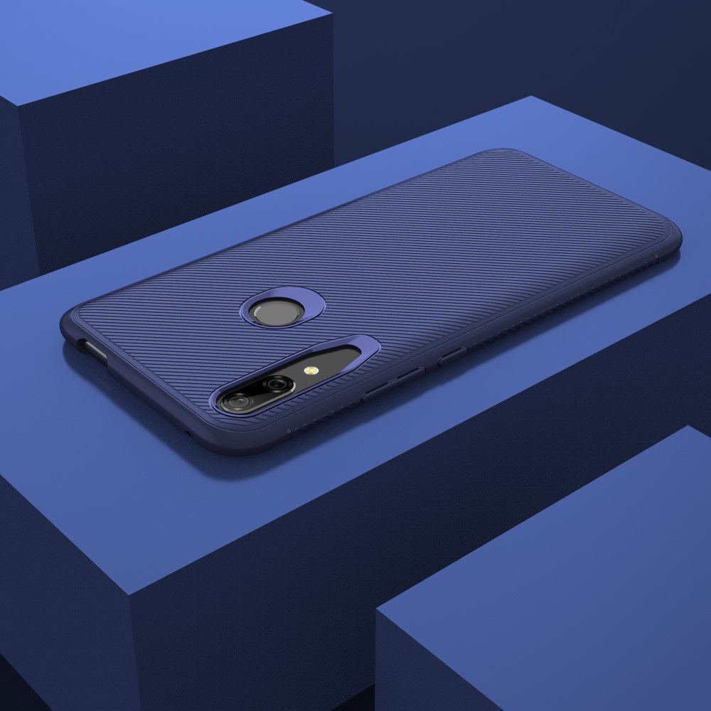 Huawei P Smart Z Twill Slim Texture Back Cover Blauw afbeelding 6