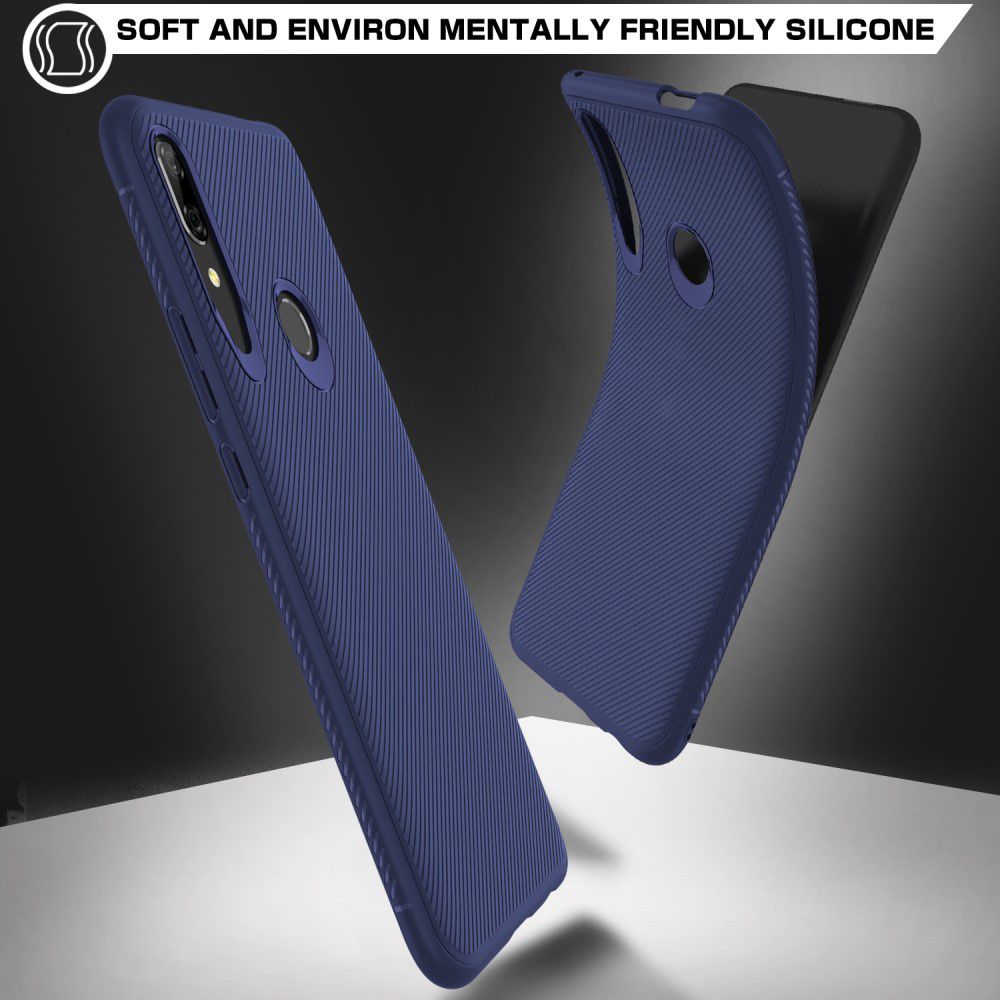 Huawei P Smart Z Twill Slim Texture Back Cover Blauw afbeelding 8